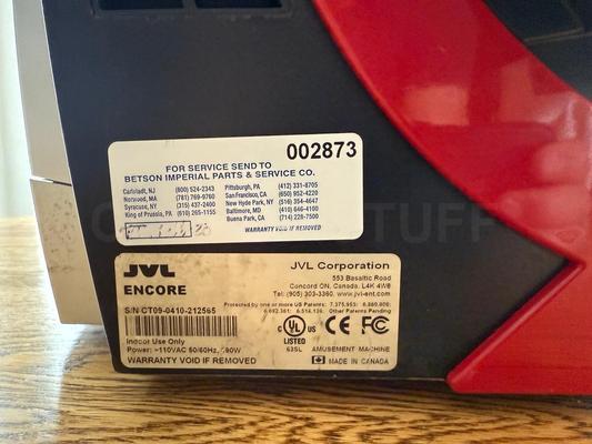 2009 JVL Encore Counter Top Touchscreen Video Game System Image