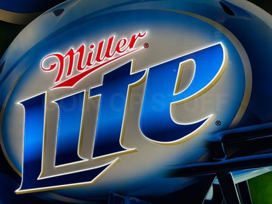2014 Miller Lite Beer It's Miller Time Helmet LED Sign Image