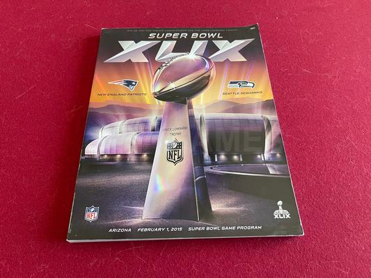 2015 Super Bowl XLIX Hologram Game Program Patriots vs. Seahawks