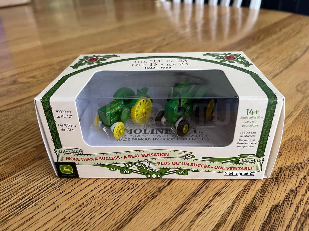 2023  ERTL 1/64 John Deere D Tractor 100th Anniversary Limited Edition Set