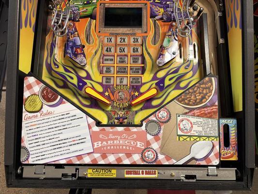 2024 American Pinball Barry O's BBQ Challenge Pinball Machine Image