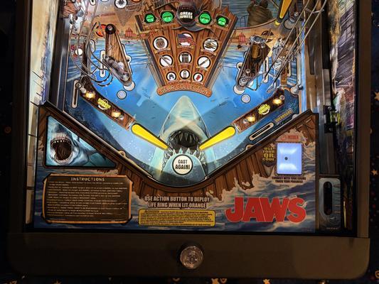 2024 Stern Jaws Premium Pinball Machine Image