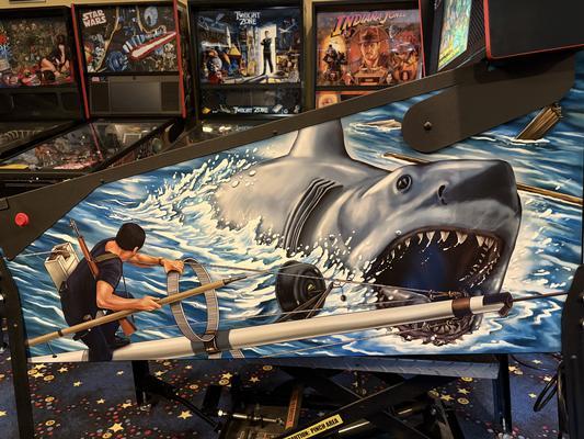 2024 Stern Jaws Premium Pinball Machine Image