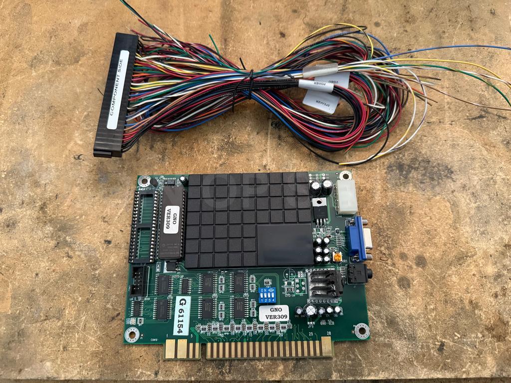 60 in 1 Arcade Classic Vertical JAMMA Game Board with Harness