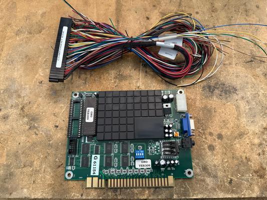 60 in 1 Arcade Classic Vertical JAMMA Game Board with Harness