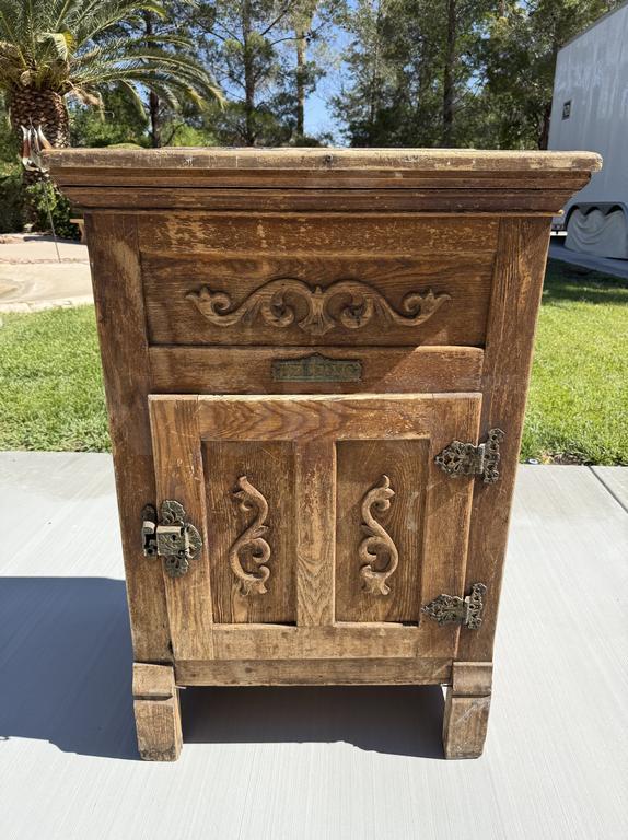 Antique Belding Ice Box Refrigerator