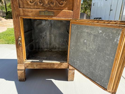 Antique Belding Ice Box Refrigerator Image