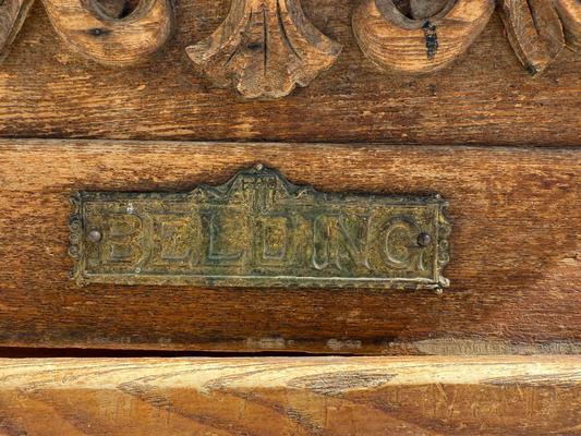 Antique Belding Ice Box Refrigerator Image