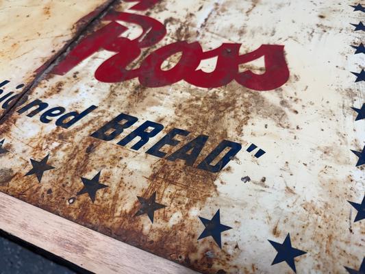 Betsy Ross Vintage Antique Bread Metal Sign Image