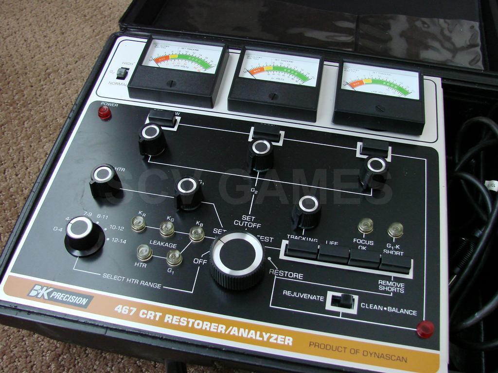 BK Precision 467 CRT Picture Restorer Analyzer Tube Tester