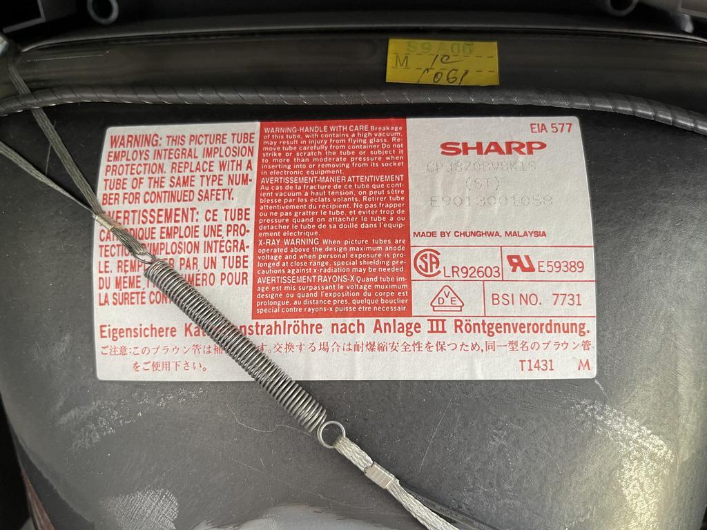 CRT 13in Sharp CPJ370BVBK1