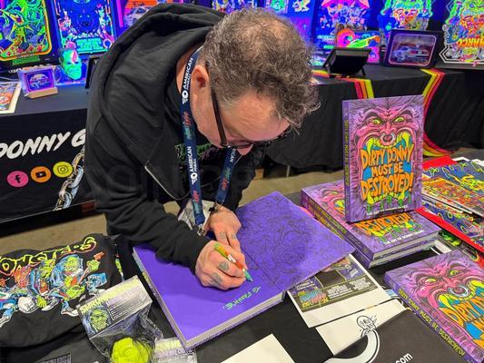 Dirty Donny Must Be Destroyed! Hardcover Book Signed Image