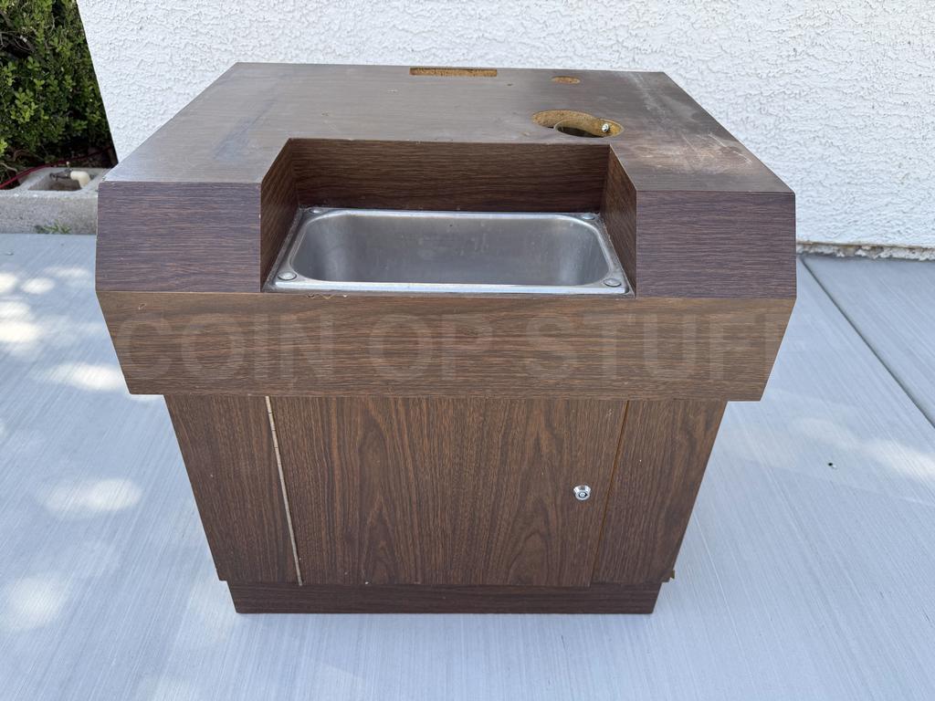 Early Wood Grain Slot Video Poker Machine Stand