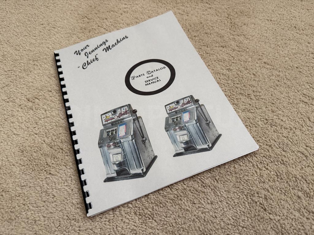 Jennings Chief Slot Machine Parts Catalog & Service Manual