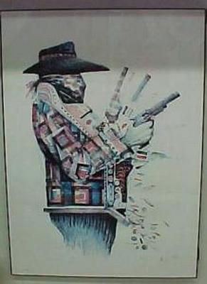 One Armed Bandit Fine Art Print Limited Edition Signed By Artist John Doyle Image