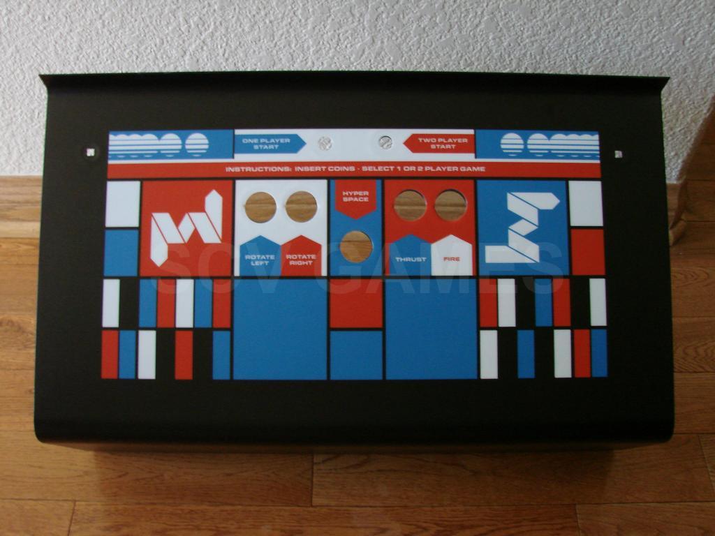 Original Atari Asteroids Control Panel Restored