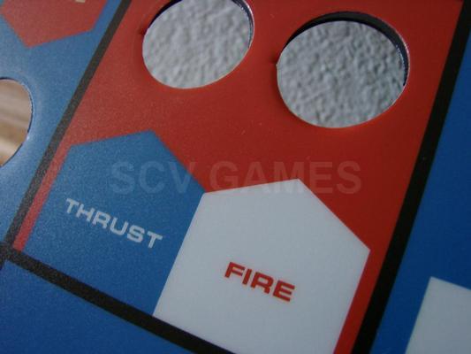 Original Atari Asteroids Control Panel Restored Image