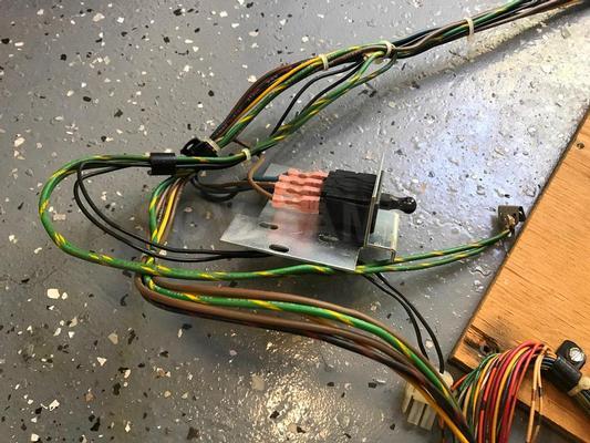 Pac-Man Upright Arcade Wiring harness and Power Board Image