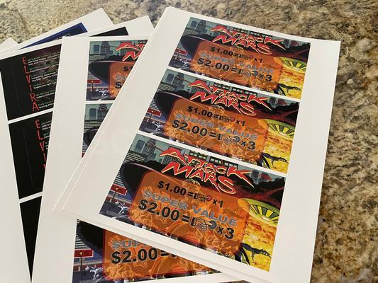Pinball New Reproduction Apron Instruction Cards Image