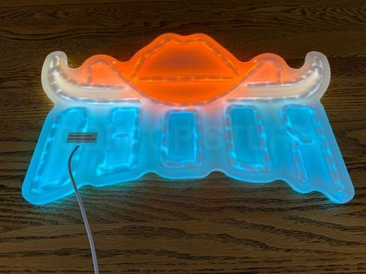 Rodeo Cowboy Cowgirl Hat Longhorn LED Neon Light Sign Image