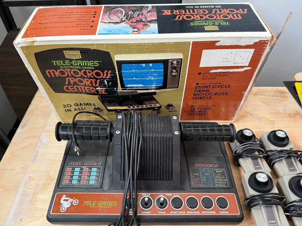 Sears Telegames Motocross Sports Center IV with Box