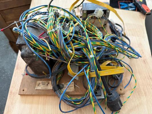 Tron Arcade Power Supply and Wiring Harness Image