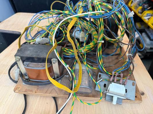 Tron Arcade Power Supply and Wiring Harness Image