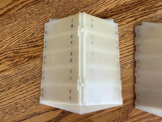 Upper Plastic Title Holders for Seeburg 222 Jukebox Image