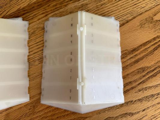 Upper Plastic Title Holders for Seeburg 222 Jukebox Image