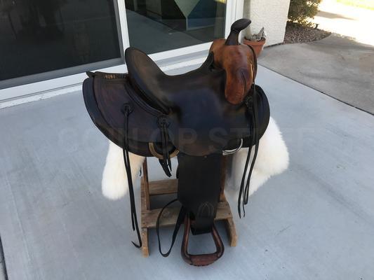 Vintage Porter Horse Saddle with Stand and Extras Image