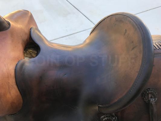 Vintage Porter Horse Saddle with Stand and Extras Image