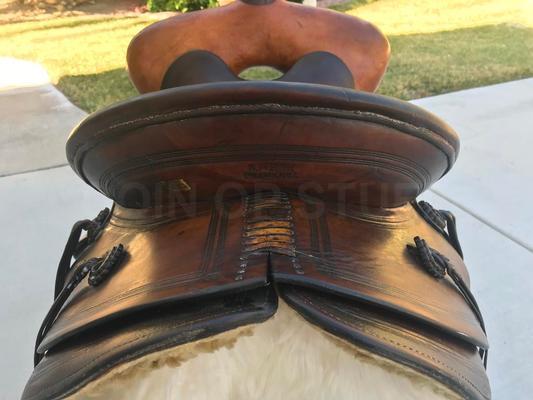 Vintage Porter Horse Saddle with Stand and Extras Image