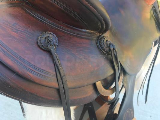 Vintage Porter Horse Saddle with Stand and Extras Image