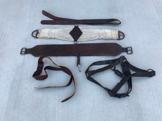 Vintage Porter Horse Saddle with Stand and Extras Image