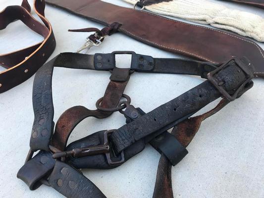 Vintage Porter Horse Saddle with Stand and Extras Image