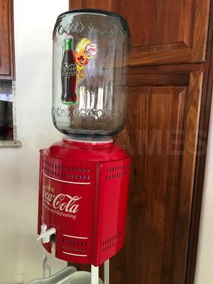 Vintage Sparkletts water cooler Restored with Coca-Cola Theme Image