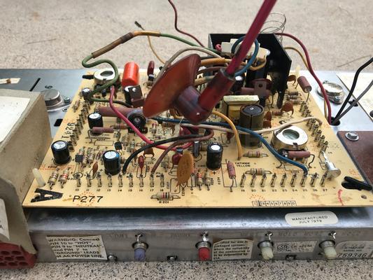 Wells Gardner 19V1001 19 inch B&W Monitor Chassis w New Caps Image
